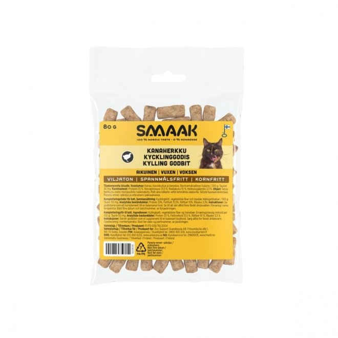 SMAAK Cat Adult Chicken Treat, 80 g