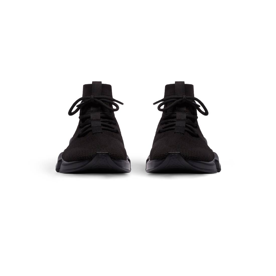 Mens Speed Lace-up Recycled Knit Sneaker in Black