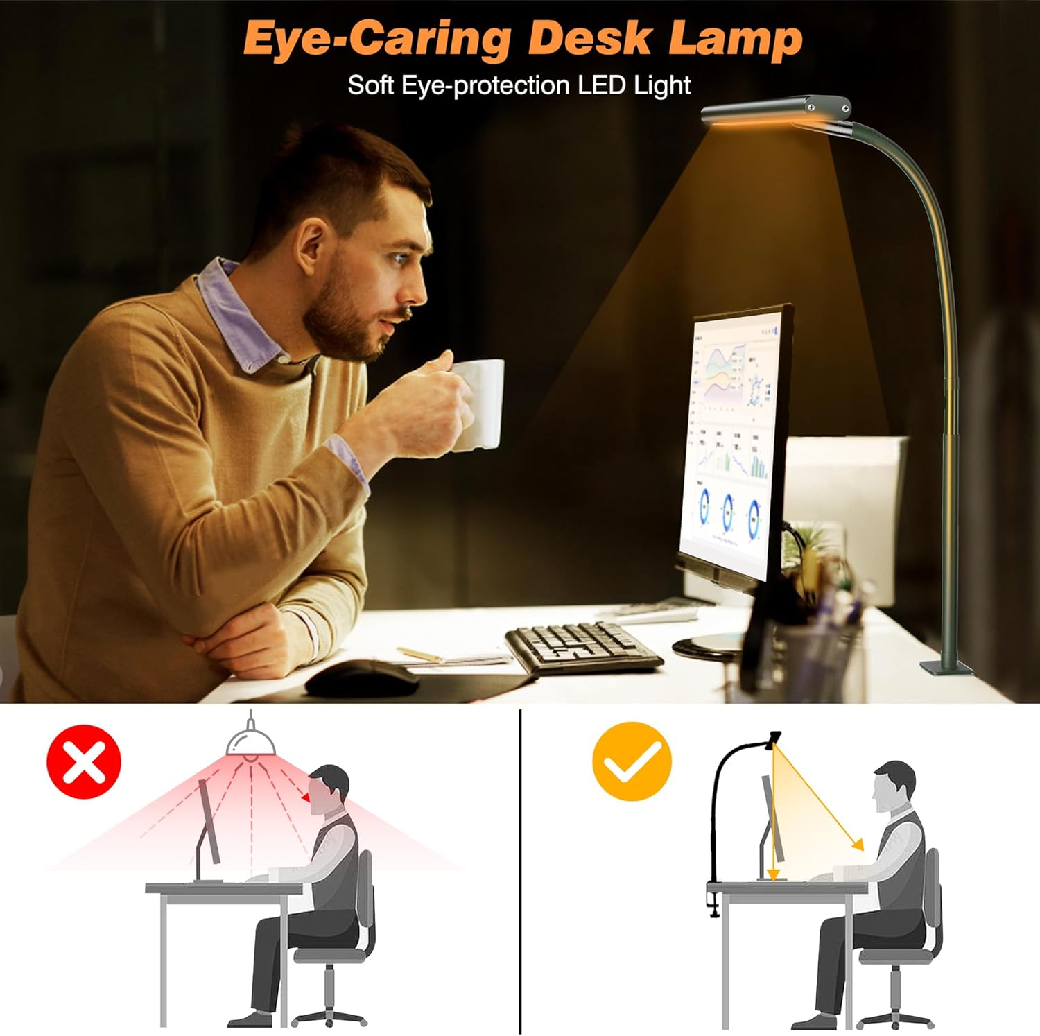 LED Desk Lamp for Office Home