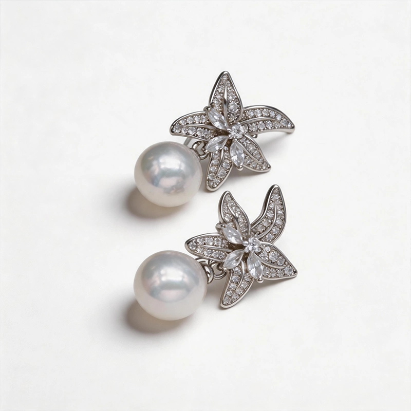 S925 Sterling Silver Freshwater Pearl Earrings
