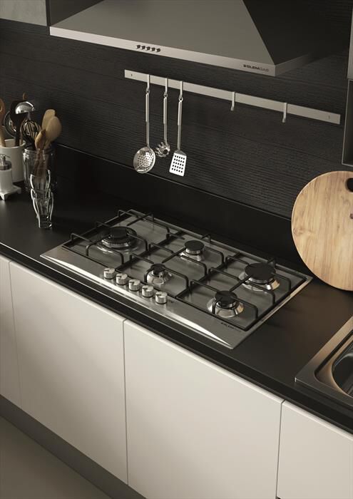 GLEM GAS - Piano cottura a gas GT95TIX- 86cm-Acciaio Satinato