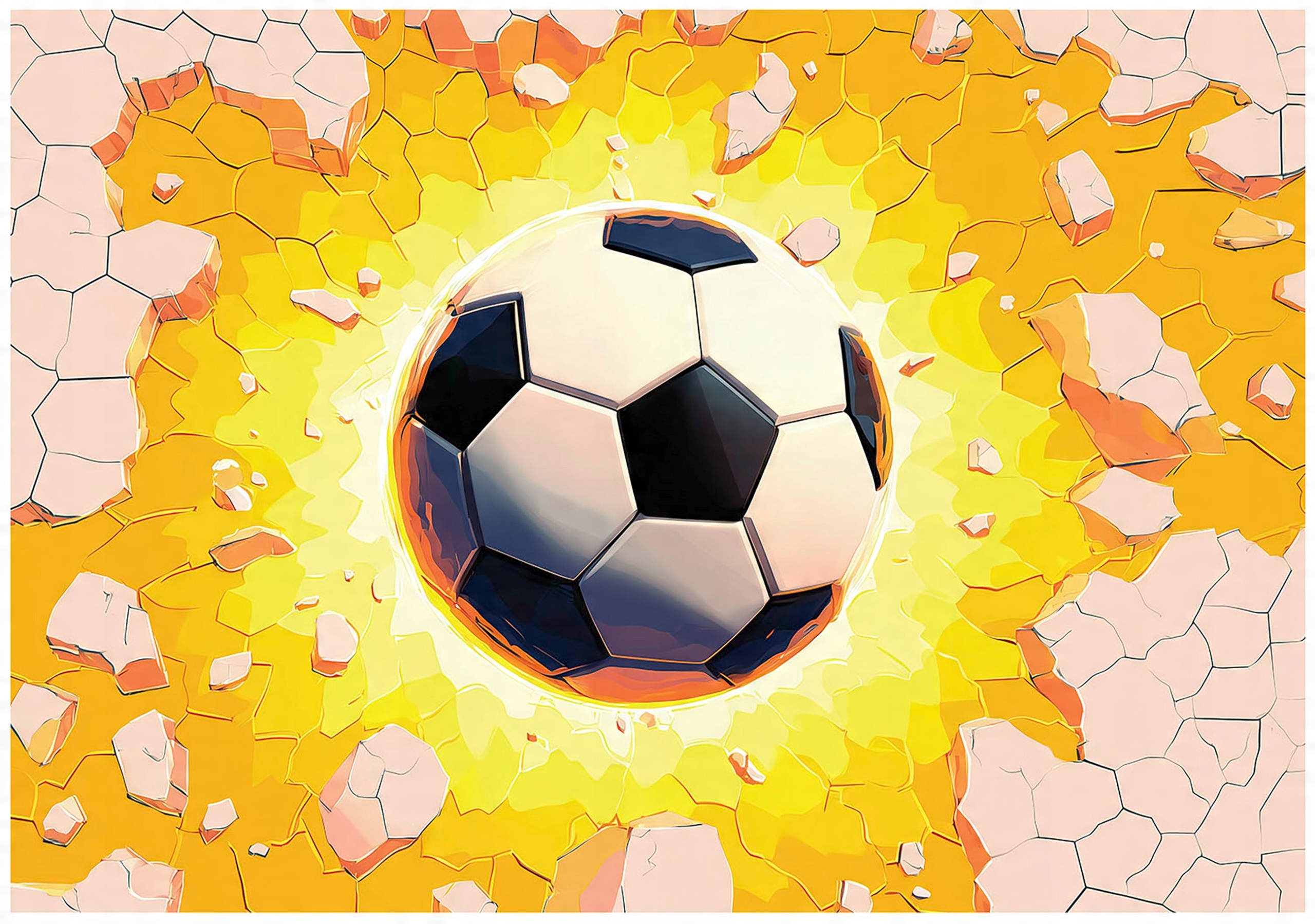 Photo wallpaper for boys, 3D soccer ball wallpaper for children's room,