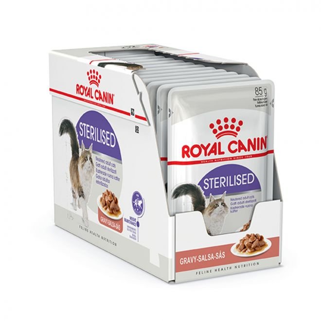 Royal Canin Sterilised Gravy Adult våtfôr til katt 12x85g