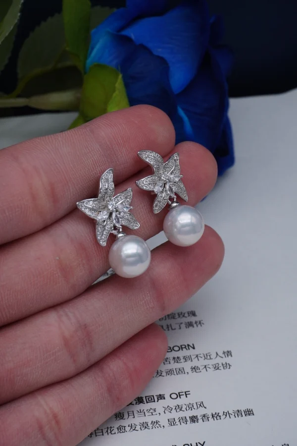 S925 Sterling Silver Freshwater Pearl Earrings