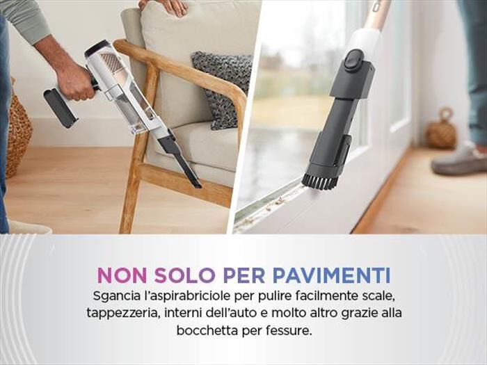 SHARK - ASPIRAPOLVERE SENZA FILO DETECT PRO AUTOSVUOTAMENT-bianco/rosa
