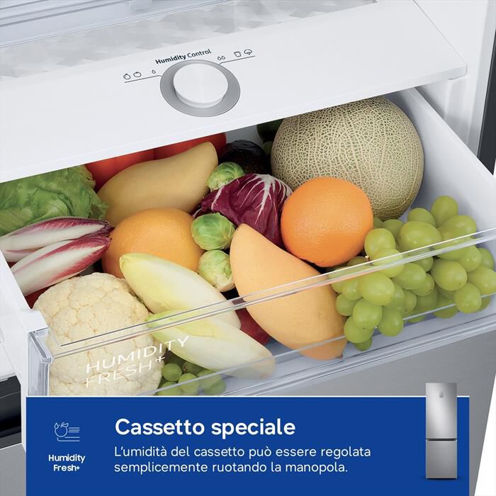 SAMSUNG - Frigorifero combinato RB34C775CS9/EF ClasseC 344lt-METAL INOX
