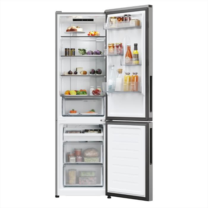 CANDY - Frigorifero combinato CNCQ2T518EX Classe E 279 lt-Acciaio inox