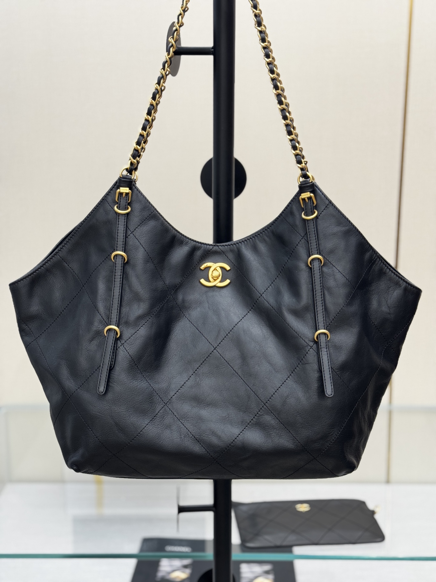 Large Hobo Bag with Pouch - Mocuir