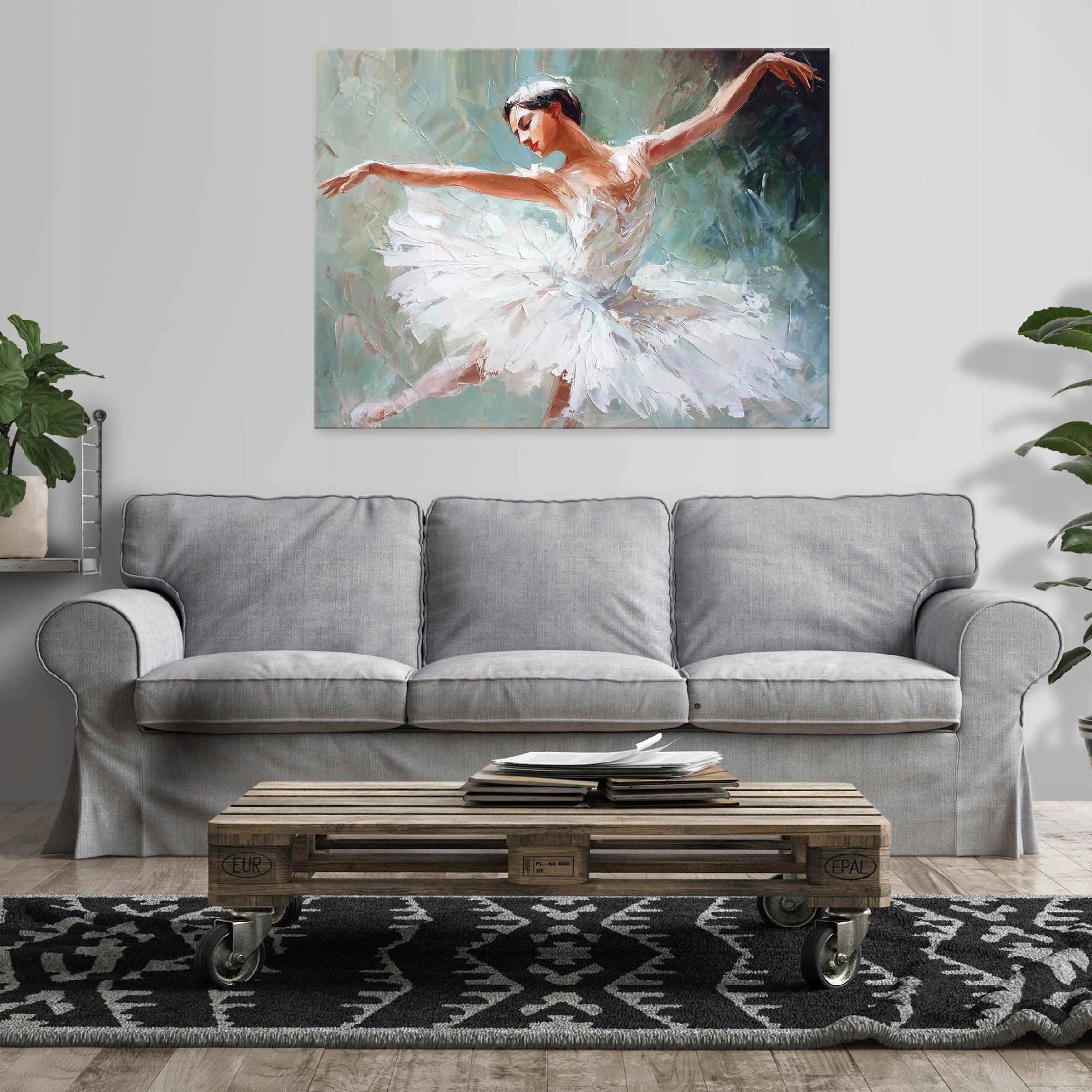 Pop art painting of a ballerina for the bedroom, living room, or kitchen on canvas, 40x30