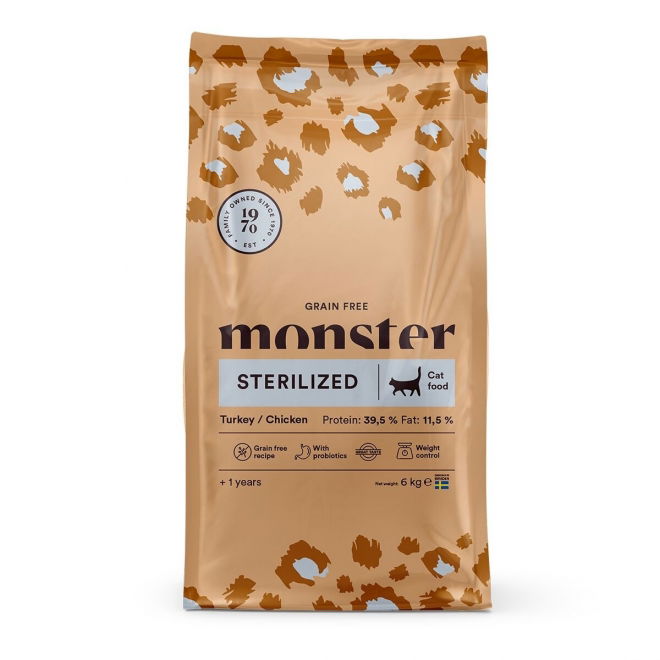 Monster Cat Adult Grain Free Sterilized Turkey & Chicken