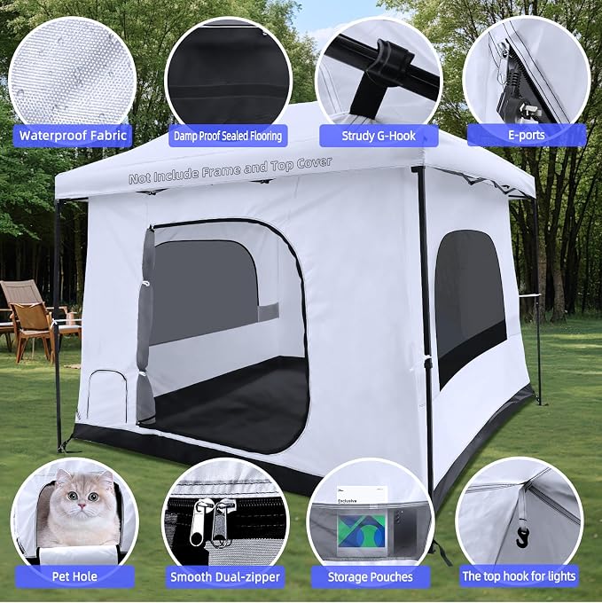 Camping Cube for 10x10 Pop Up Canopy