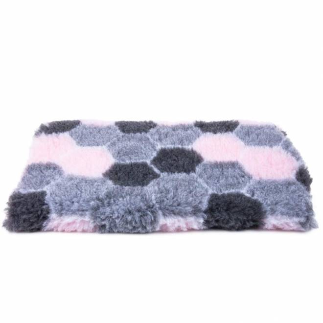 Little&Bigger CosyPet Honeycomb grey/pink