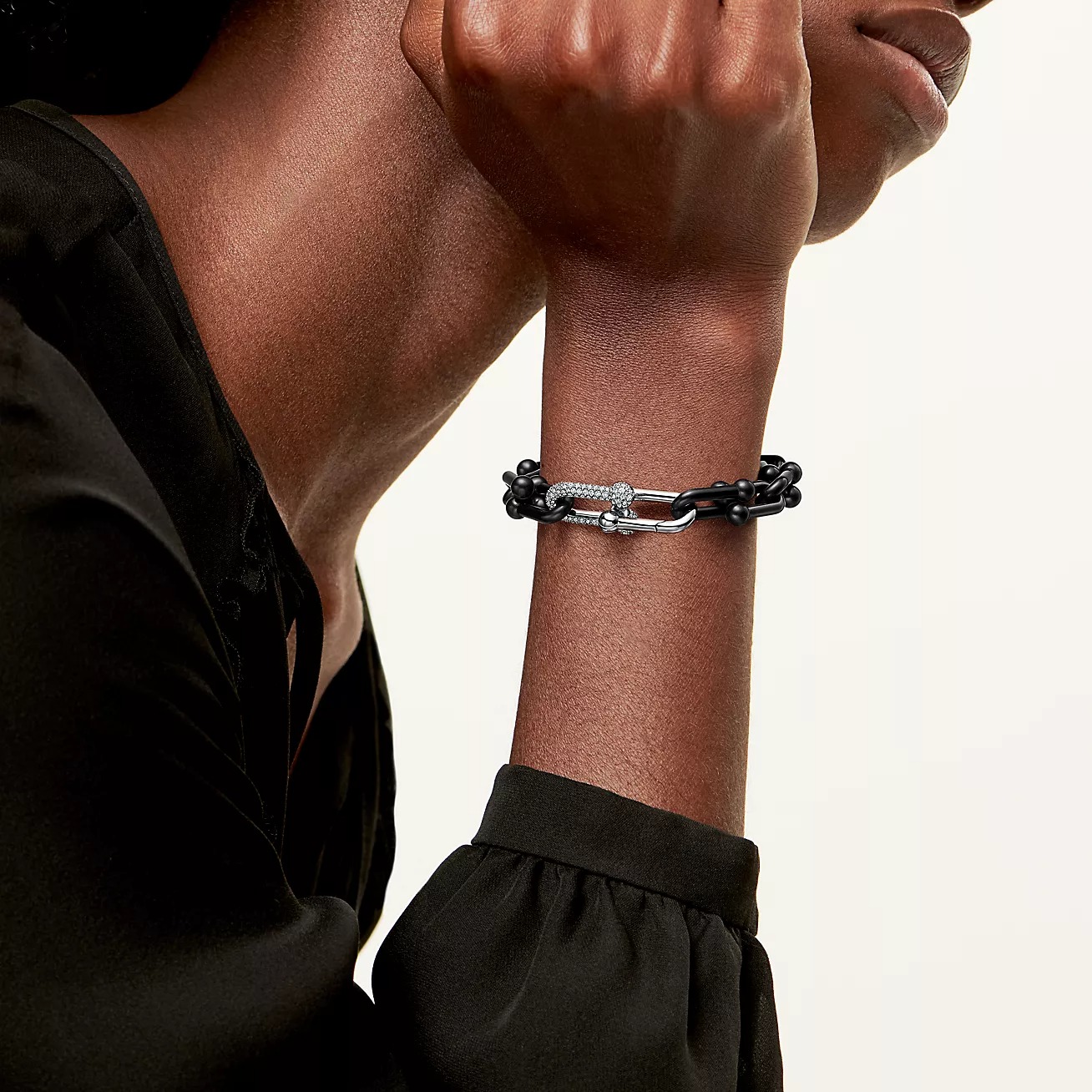 Double-strand chain bracelet