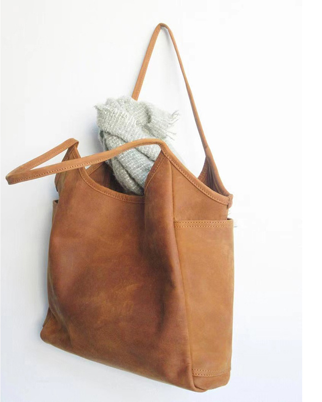 Solid Color Shoulder Bag Messenger Handbag