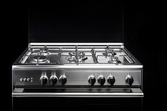GLEM GAS - Cucina a gas U855MI6 Classe A-INOX