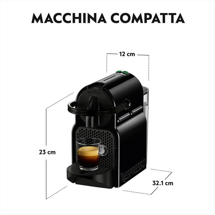 DE LONGHI - EN80.BAE Inissia & Aeroccino NESPRESSO-Nero