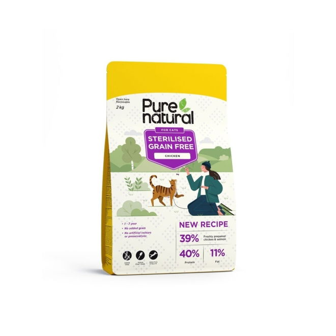 Purenatural Cat Sterilised Grain Free Chicken