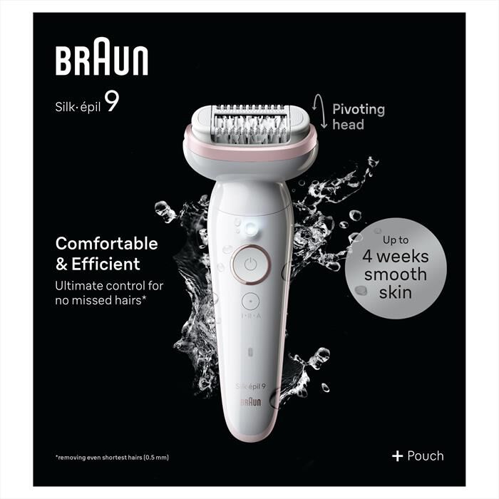 BRAUN - Epilatore SILK-ÉPIL 9 9-000-BIANCO/ROSA