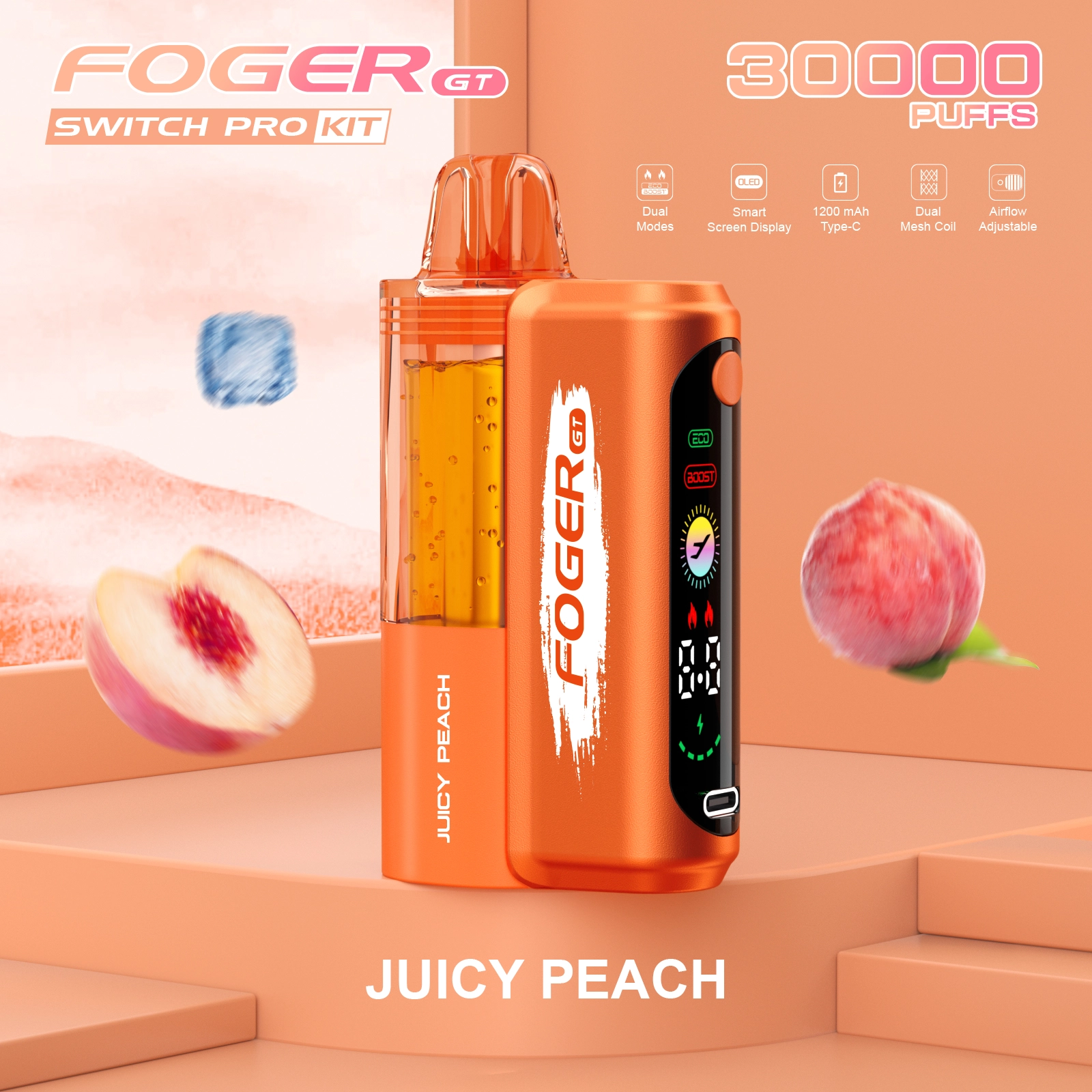 5 PACK-Foger GT 30000 Puffs Pod Kit Disposable Vape