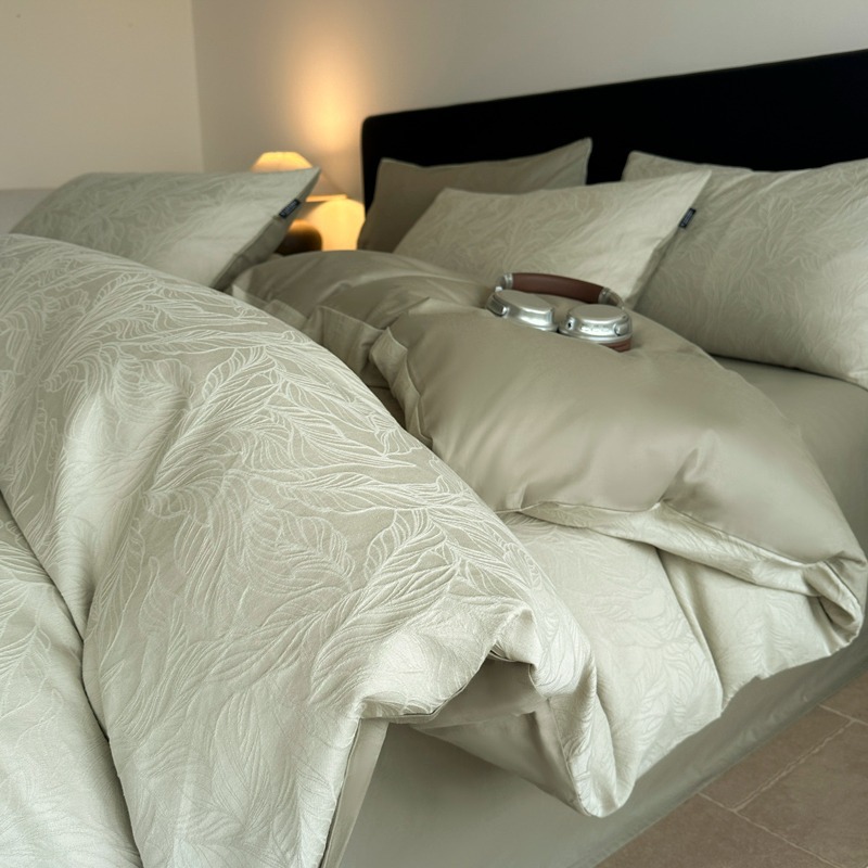 Long-staple cotton bed set of four 100% cotton 60 cotton jacquard quilt cover bed linen