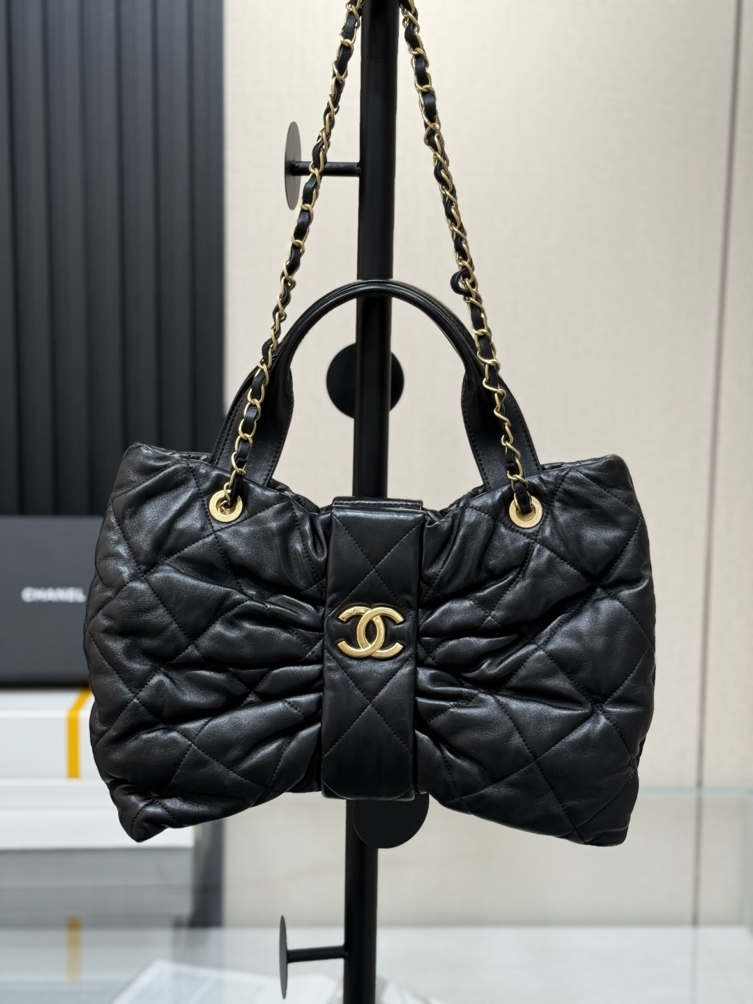 25K Bow Handle Bag（Lambskin） - Mocuir