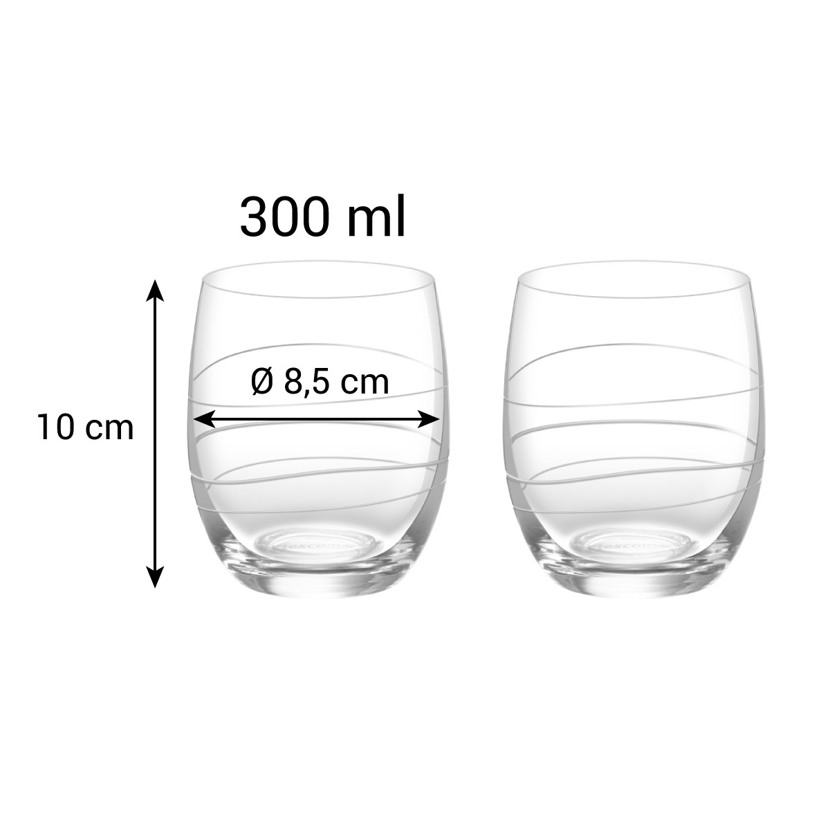 Sklenice UNO VINO Vista 300 ml, 2 ks