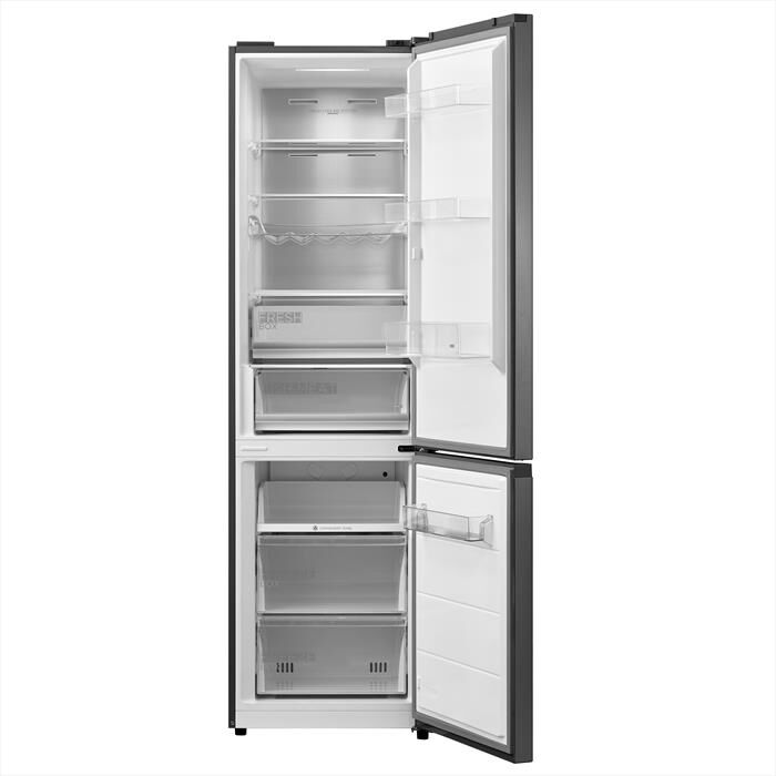 MIDEA - Frigorifero combinato MDRB521MGA28O Classe A 378lt-Acciaio Inox