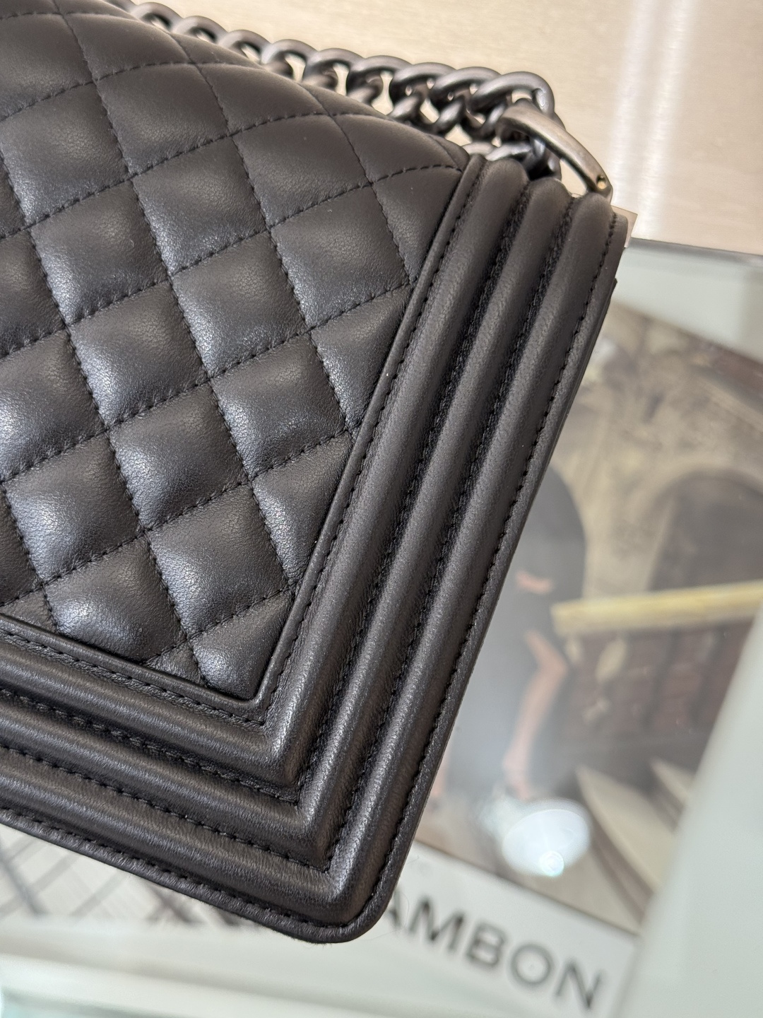 Medium Le Boy Flap Bag - Mocuir