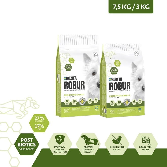 Bozita Robur Adult Small Breed Sensitive Lam