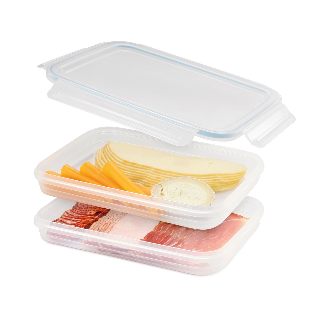 Dóza dvoupatrová FRESHBOX 1,0 l, obdélníková