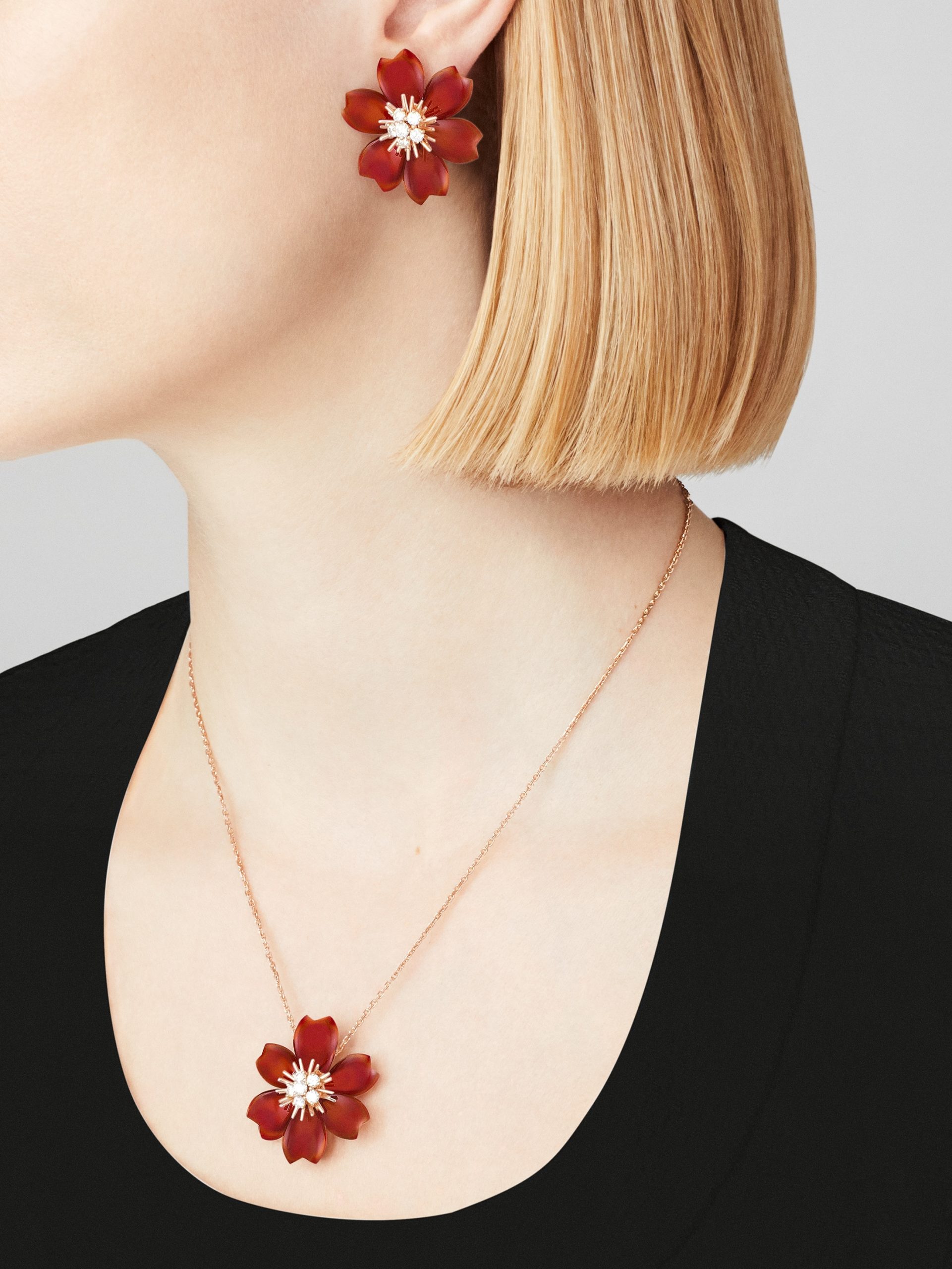 Rose de No?l earrings, small model