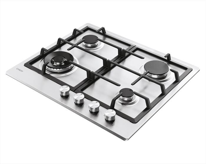 CANDY - Piano cottura gas CHG6BF4WTX 59,5 cm-Acciaio inox