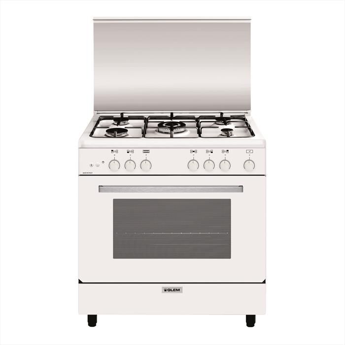 GLEM GAS - Cucina a gas A855GX Classe A-Bianco