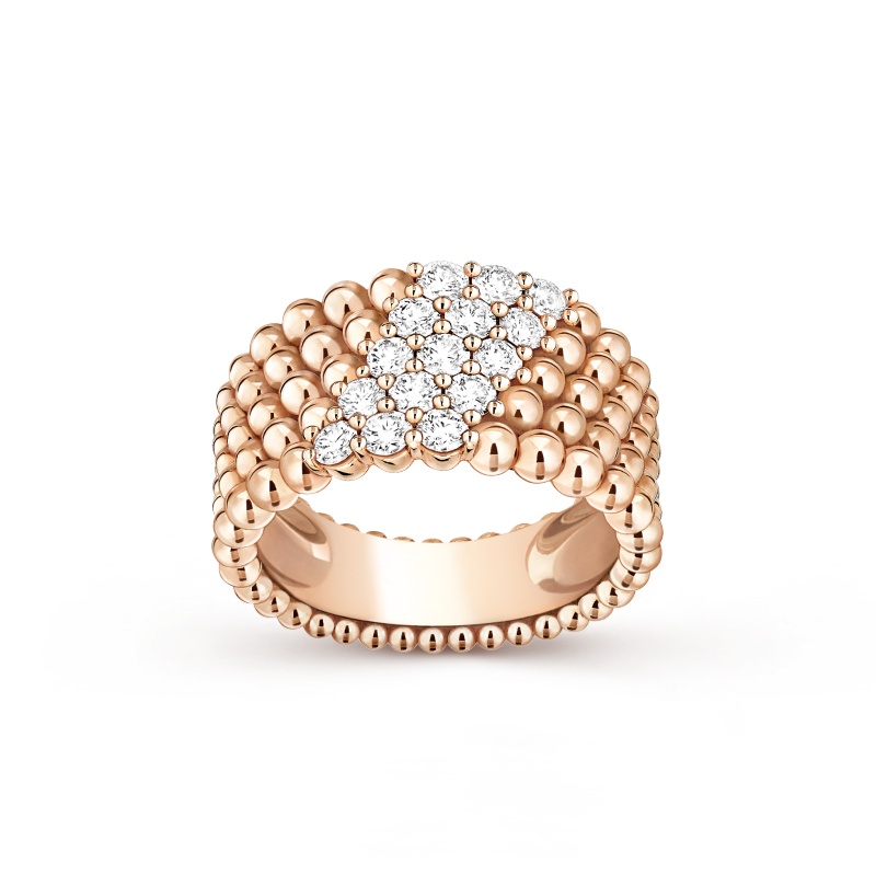 Perlee diamonds ring, 5 rows