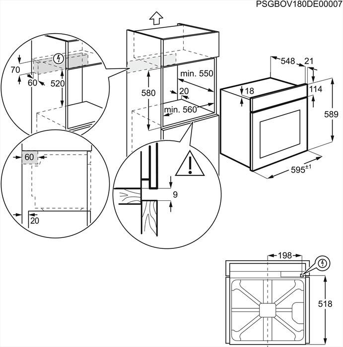 ELECTROLUX - Forno incasso elettrico ROB2201AON Classe A-Sabbia