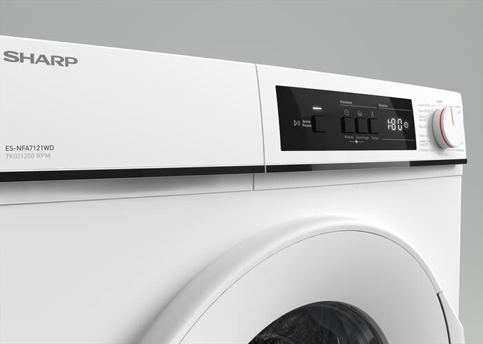 SHARP - Lavatrice ES-NFA7121WD 7 Kg Classe D-Bianco