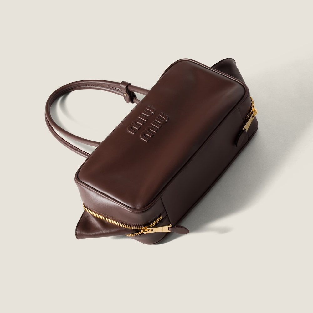 Beau leather top-handle bag