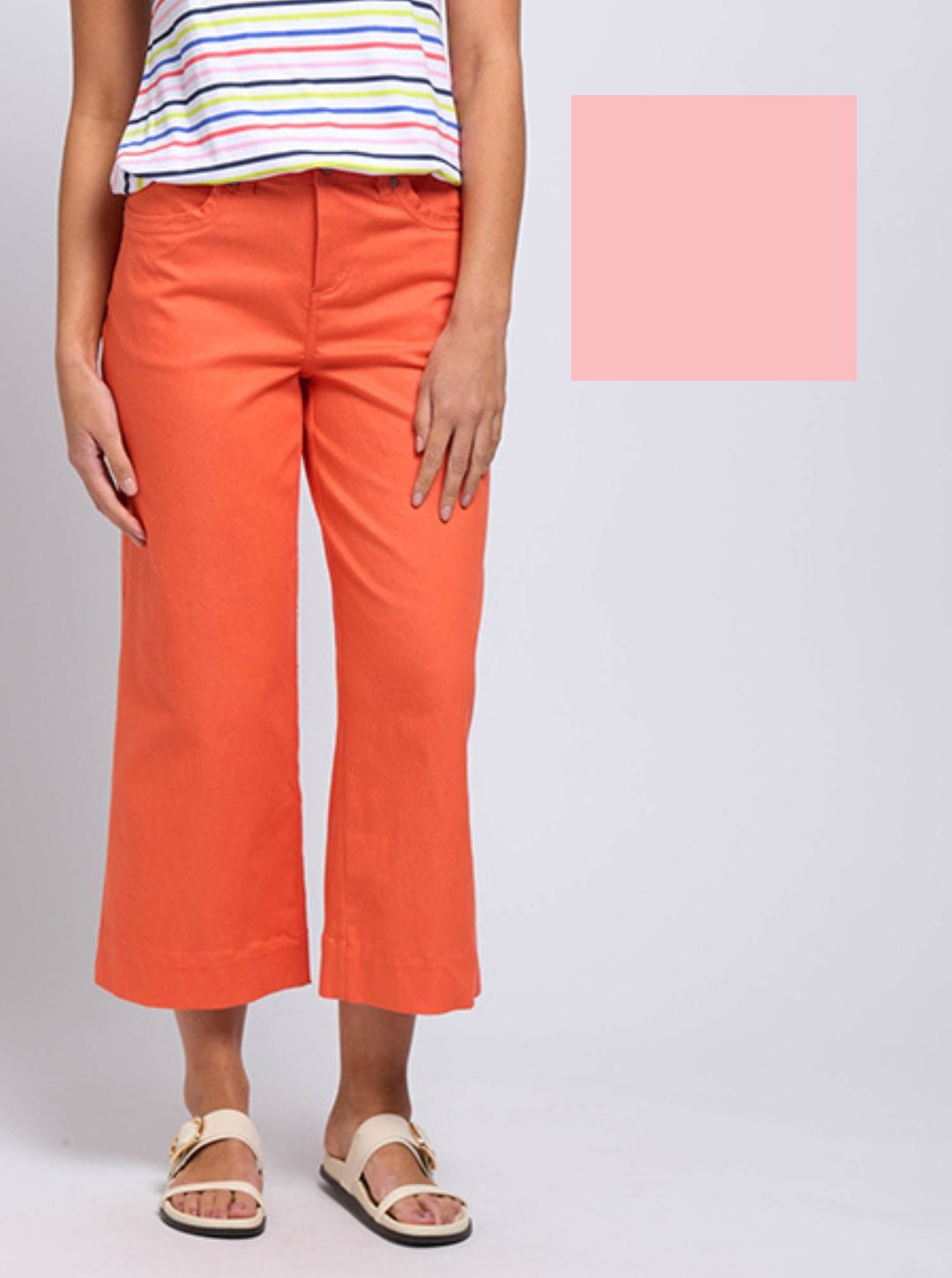 Floss Pink Crop Jean