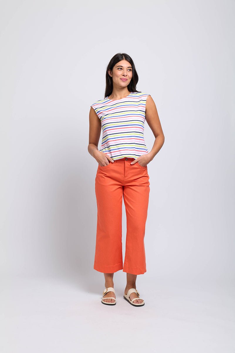 Floss Pink Crop Jean