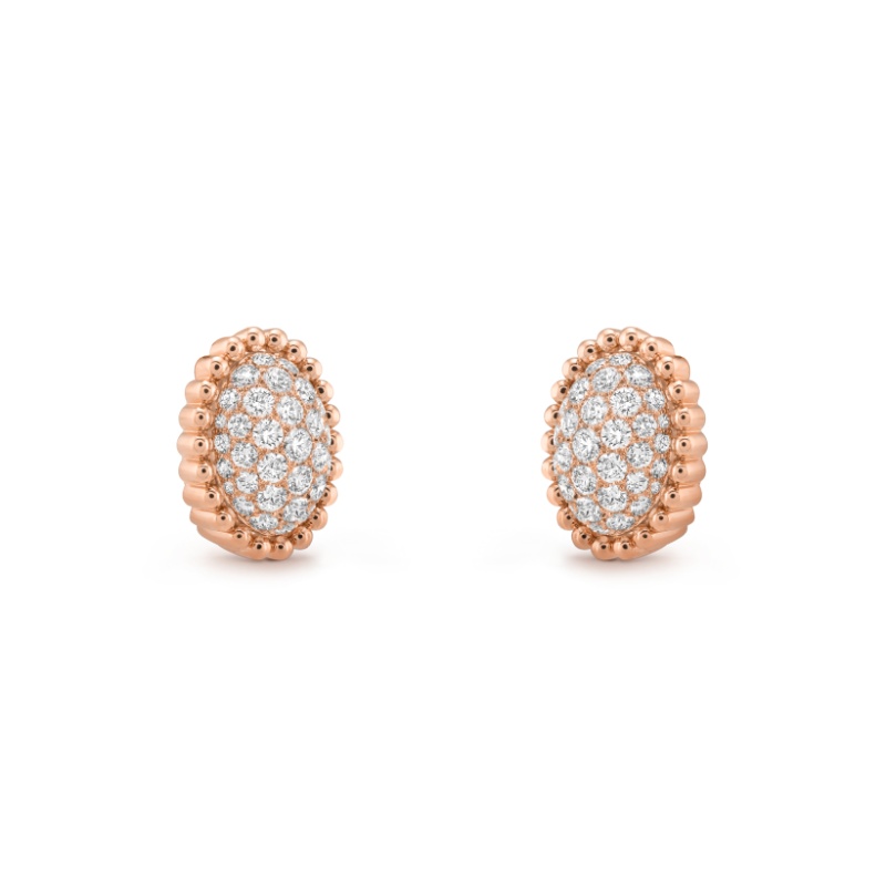 Perlée diamonds pavé earrings