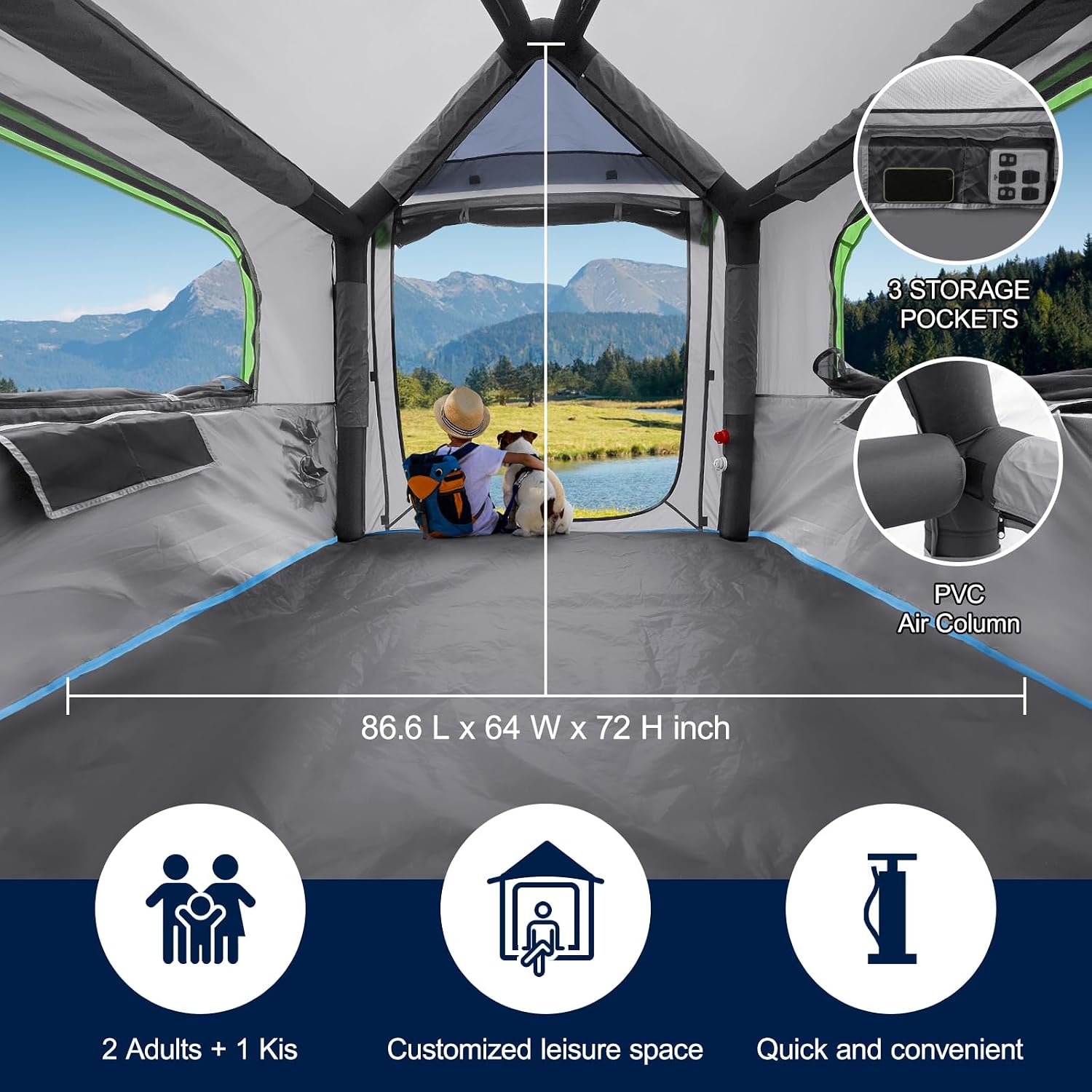 Tent 5.5ft-8ft Easy Set