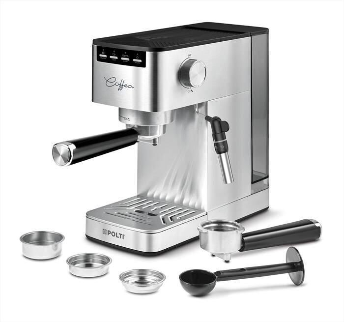POLTI - Macchina da caffè espresso COFFEA P10S + 54 CIALDE-Argento