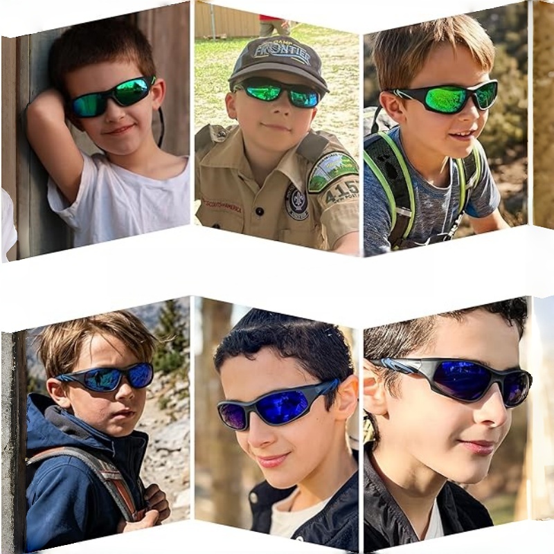 SKYBAMBI Kids Baseball Polarized Sunglasses