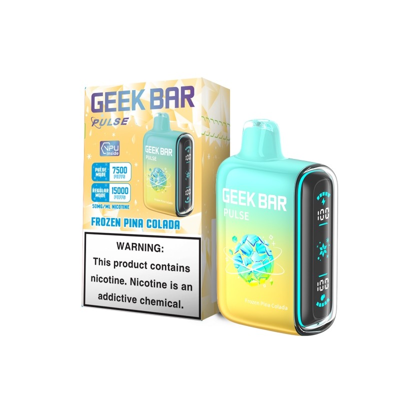 2 Pack Geek Bar Pulse 15000 Frozen Edition Disposable Vape Kit 16ml