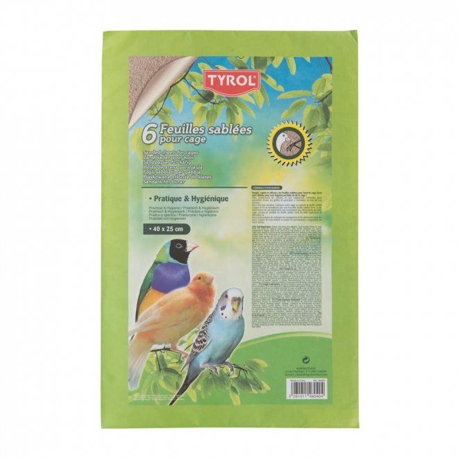 Tyrol Sandpapir M 40x25cm 6stk