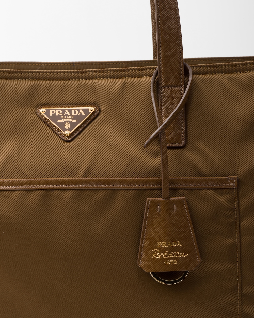 Re-Edition 1978 Large Re-Nylon and Saffiano Leather Tote Bag