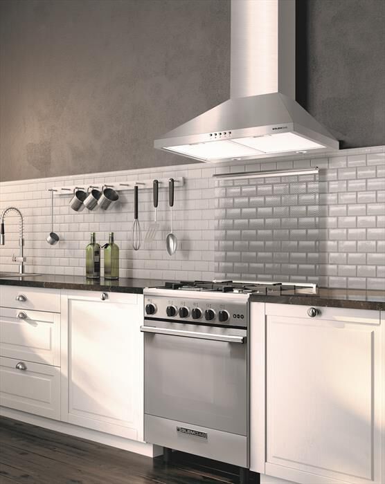 GLEM GAS - Cappa decorativa a parete GHP645BK-NERO