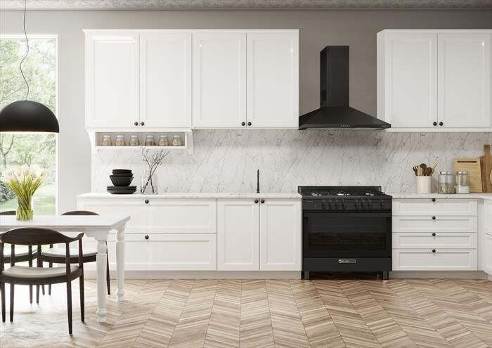 GLEM GAS - Cucina SA965MBK Classe A-Nero Carbone