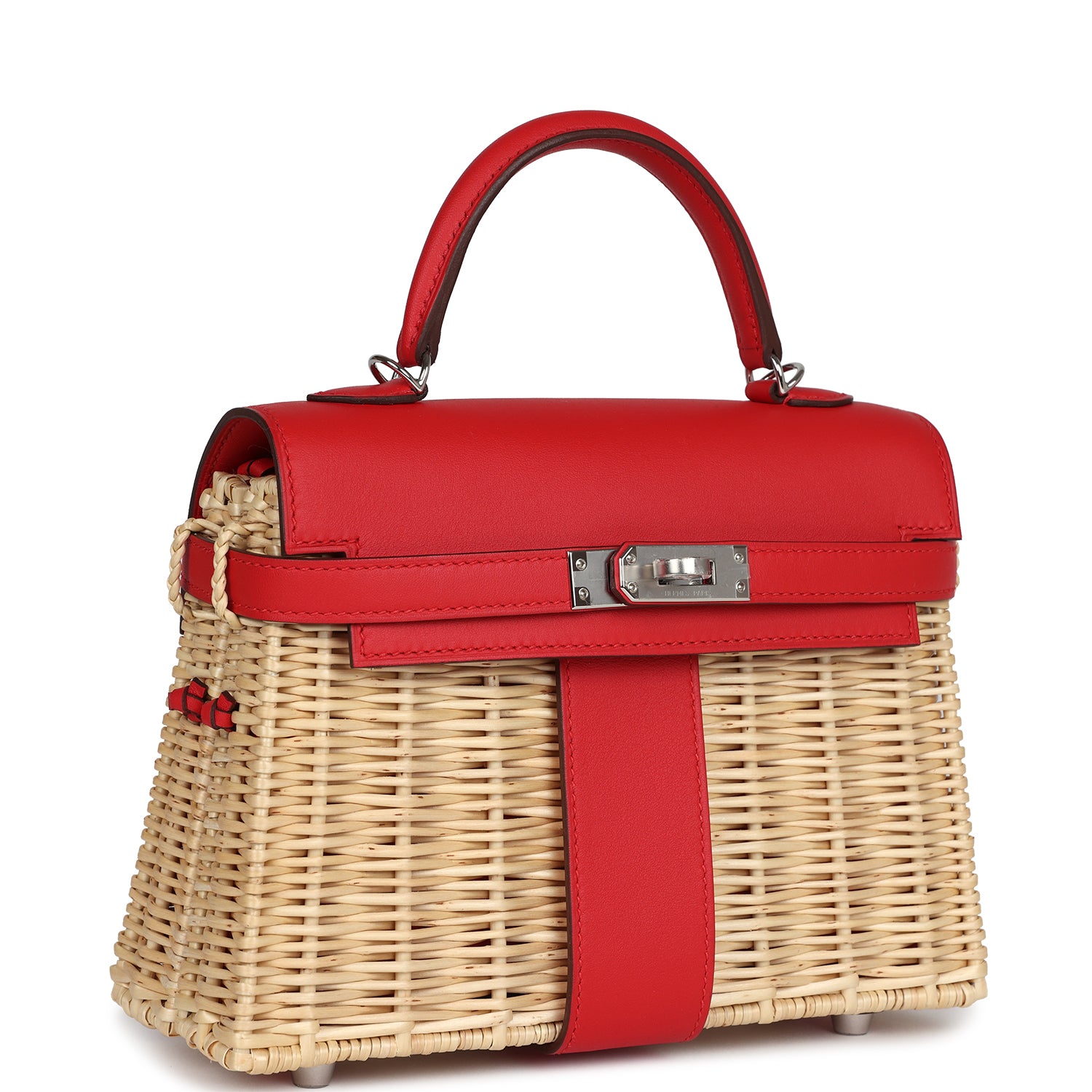 Mini Picnic Kelly 20 Rouge De Coeur Swift Palladium Hardware