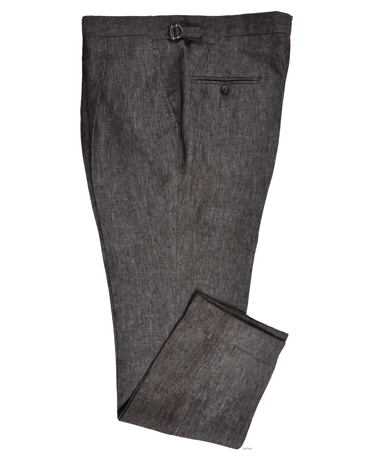 Coffee Brown Linen Dress Pant